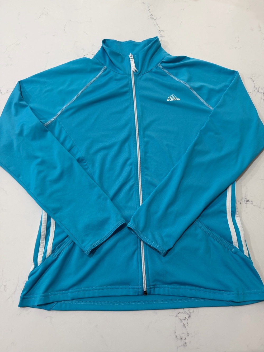 Adidas Women Bright Blue Active Track Jacket L